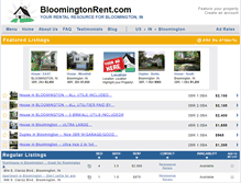 Tablet Screenshot of bloomingtonrent.com